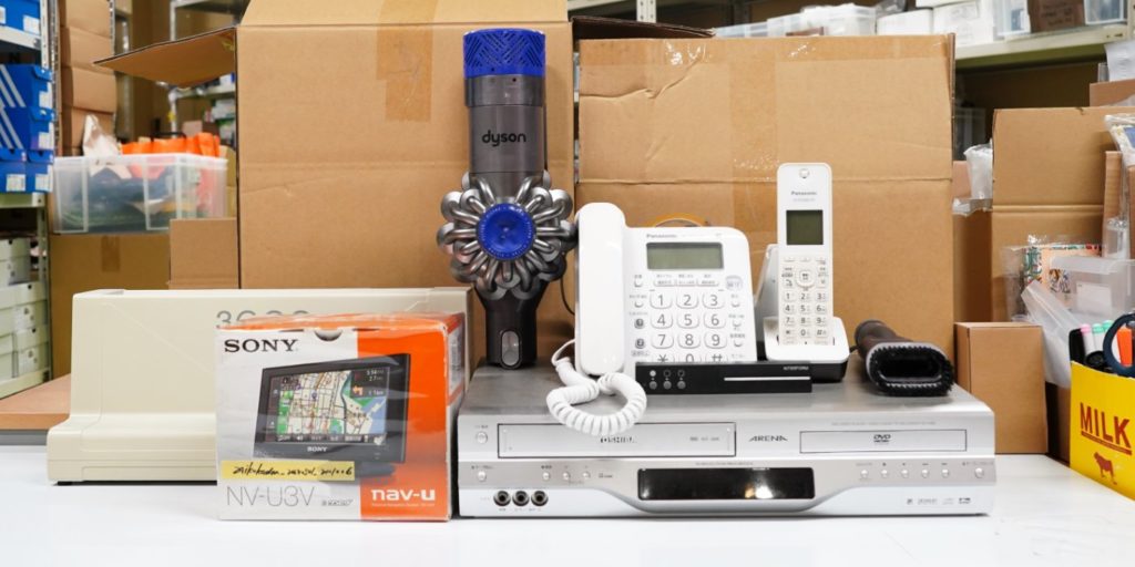 リユース取扱のオーディオ・カメラ・中古家電の在庫